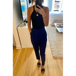 Missguided Louisa Pleat Front Tapered Leg Trousers